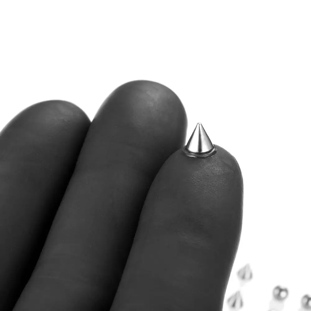 Body Jewelry Men Stainless Steel With Sticker For Earrings Ball Nose Ring Fake Lip Stud Eyebrow Stud Set No Piercing Jewelry view 5