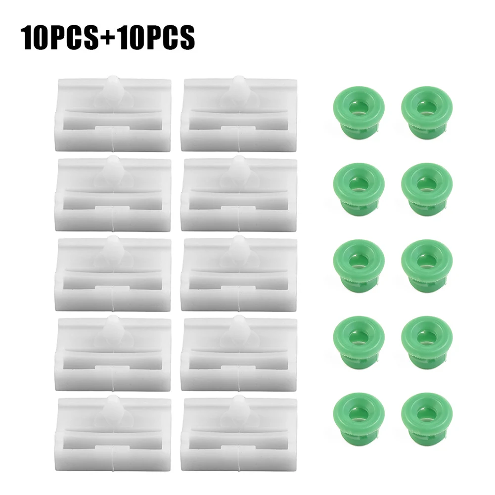 Clips de faldón para alféizar lateral de coche, pinzas de moldura de Panel basculante de 10 piezas, abrazadera/Cramp PA6 para BMW E36, E46, E90, 51711932996, 51718184574, 10 piezas
