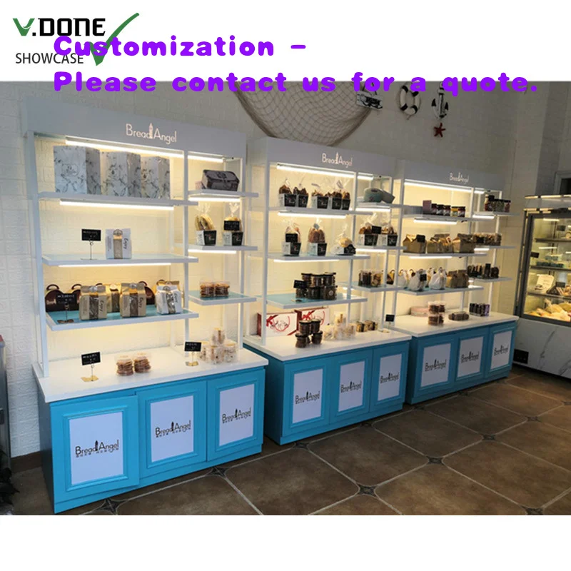 

custom.Bakery Shop Bread Cake Display showcase Cabinet Counter