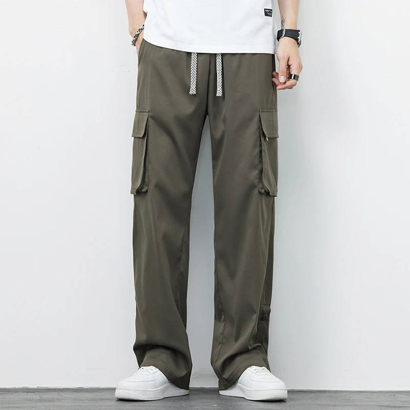 Men's Plus Size Loose-fit Cargo Pants for Comfortable and Casual Style