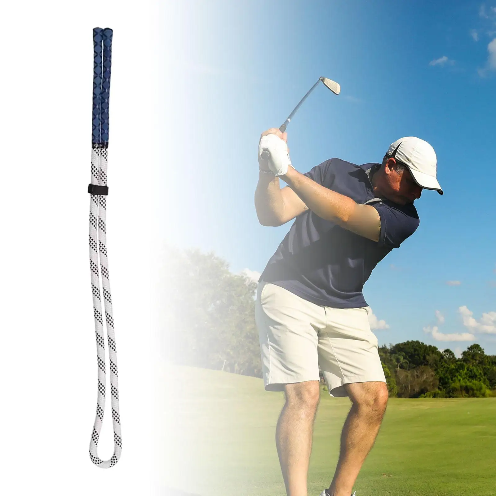 Golf Swing Trainer Rope Non Slip Exercise Assist Tool Practical Golf Swing