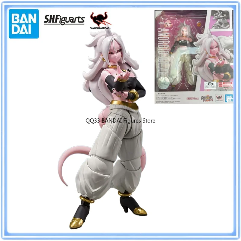 

Original Bandai Dragon Ball Z S.H.Figuarts Android 21 Woman Majin Buu Action Figures PVC Action Figures Collectible Model Toys