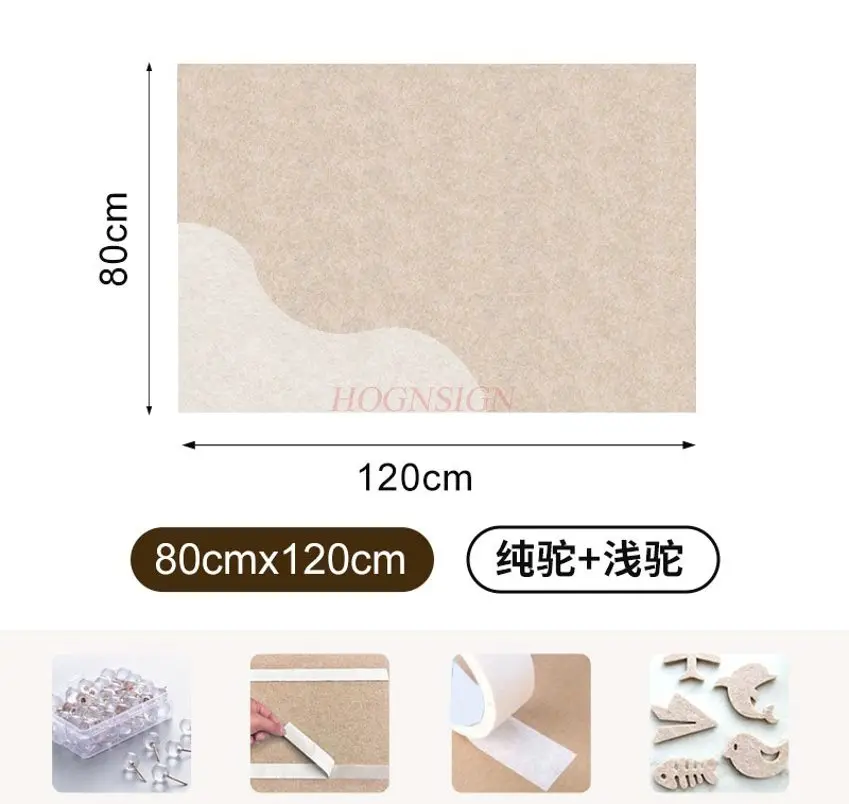 1pcs Felt board photo wall sticker DIY decoration high-end living room wool creative photo display board