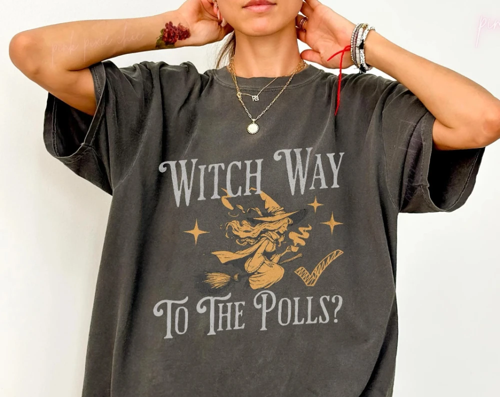 Fun Halloween Voting Theme T-shirt, 