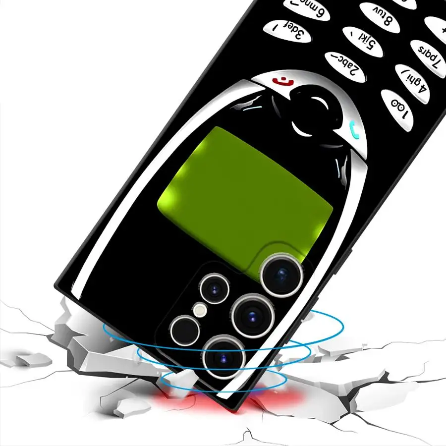 حافظة آلات إبداعية متقدمة لهاتف سامسونج جالاكسي S23 Ultra S21 FE S20 S24 Plus S25 Edge غطاء هاتف ناعم أسود