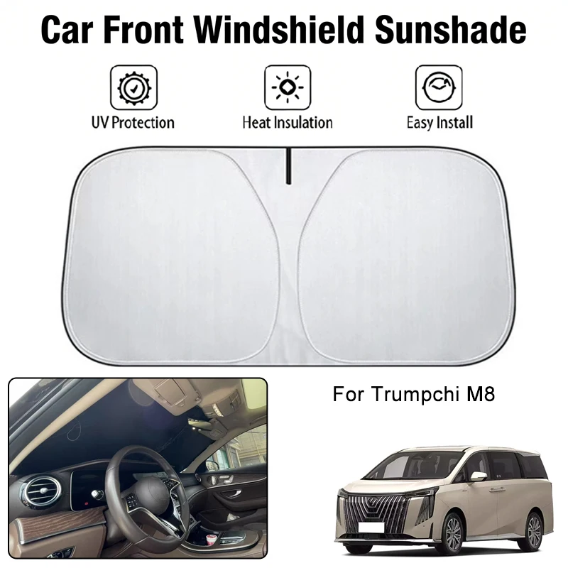 

Car Front Windshield Sunshade Cover For Trumpchi M8 UV Block Heat Insulation Auto Interior Sun Protection Accessories