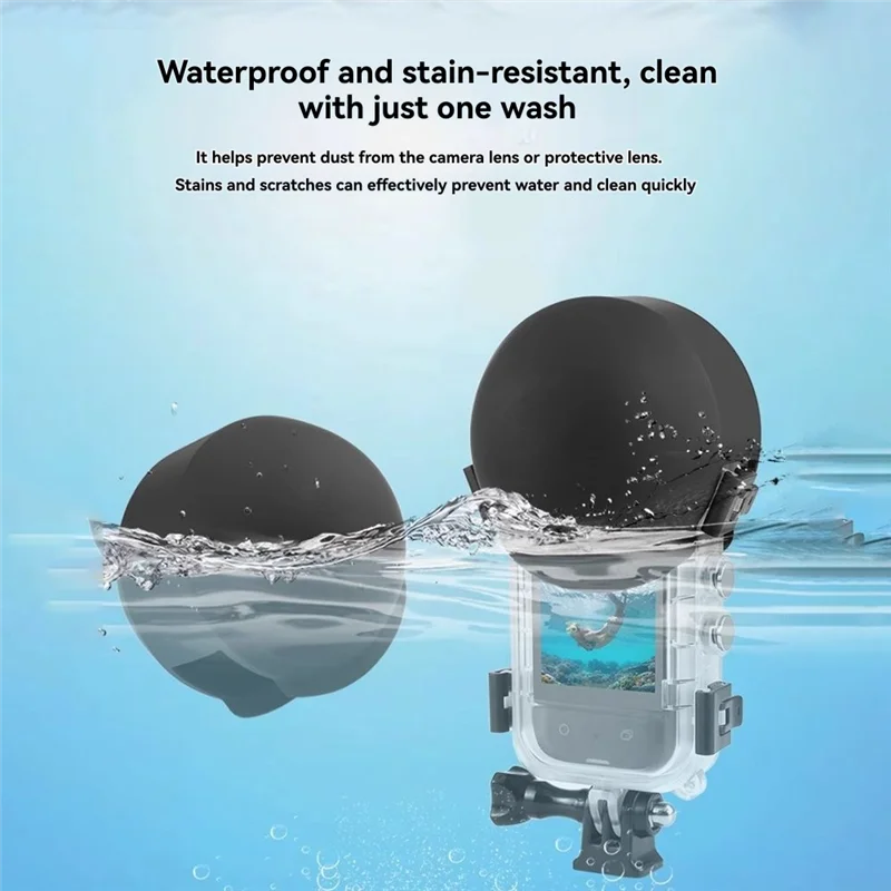【Oferta exclusiva!】Para Insta360 X5 Estojo de mergulho invisível Protetor de lente Capa protetora Pleochroic Tampa de lente Acessórios para câmeras de ação