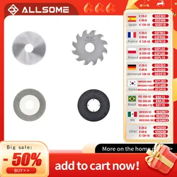 ALLSOEM 4pcs Circular Saw Blade  Alloy Saw Blades Hand Tools for Woodworking Cutting Mini Table Saws