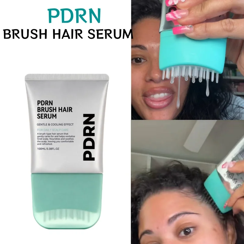 PDRN Reedle Shot Brush Hair Serum Hair Nourishing Strengthening Scalp Massager Fresh Thicker Hair Care Essence Korean Hair Care