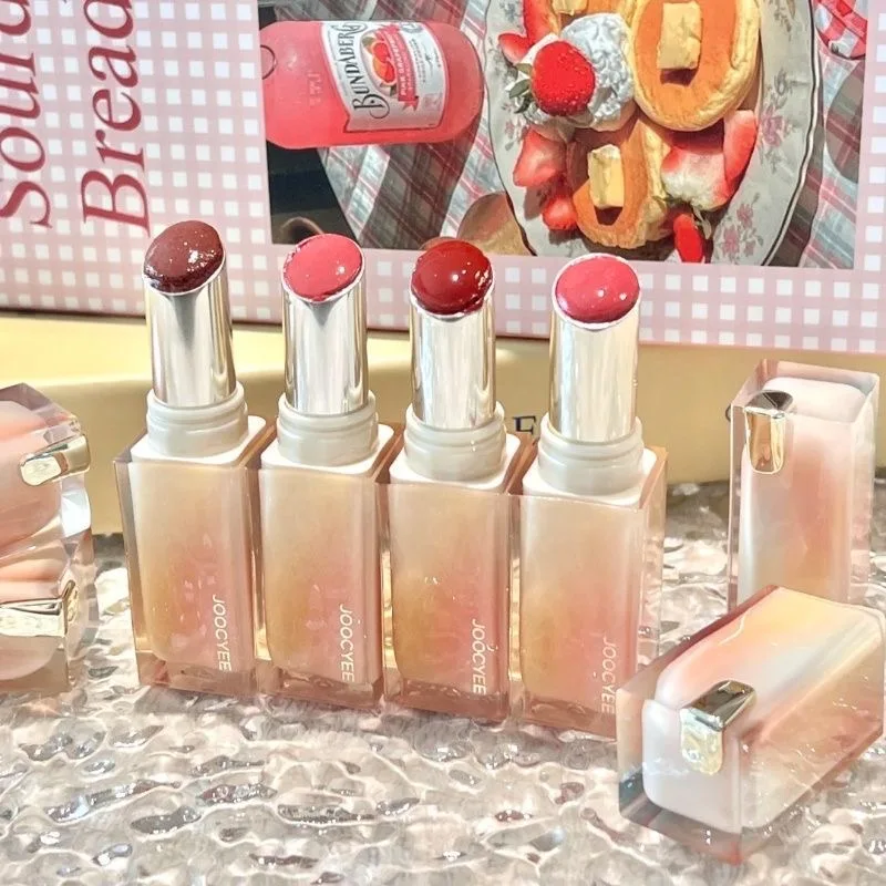 JOOCYEE Kryształowa Pomadka Lustrzany Błyszczyk do Ust Nieprzywierający do Kubka Nawilżający Balsam do Ust Nawilżające Pomadki z Barwieniem