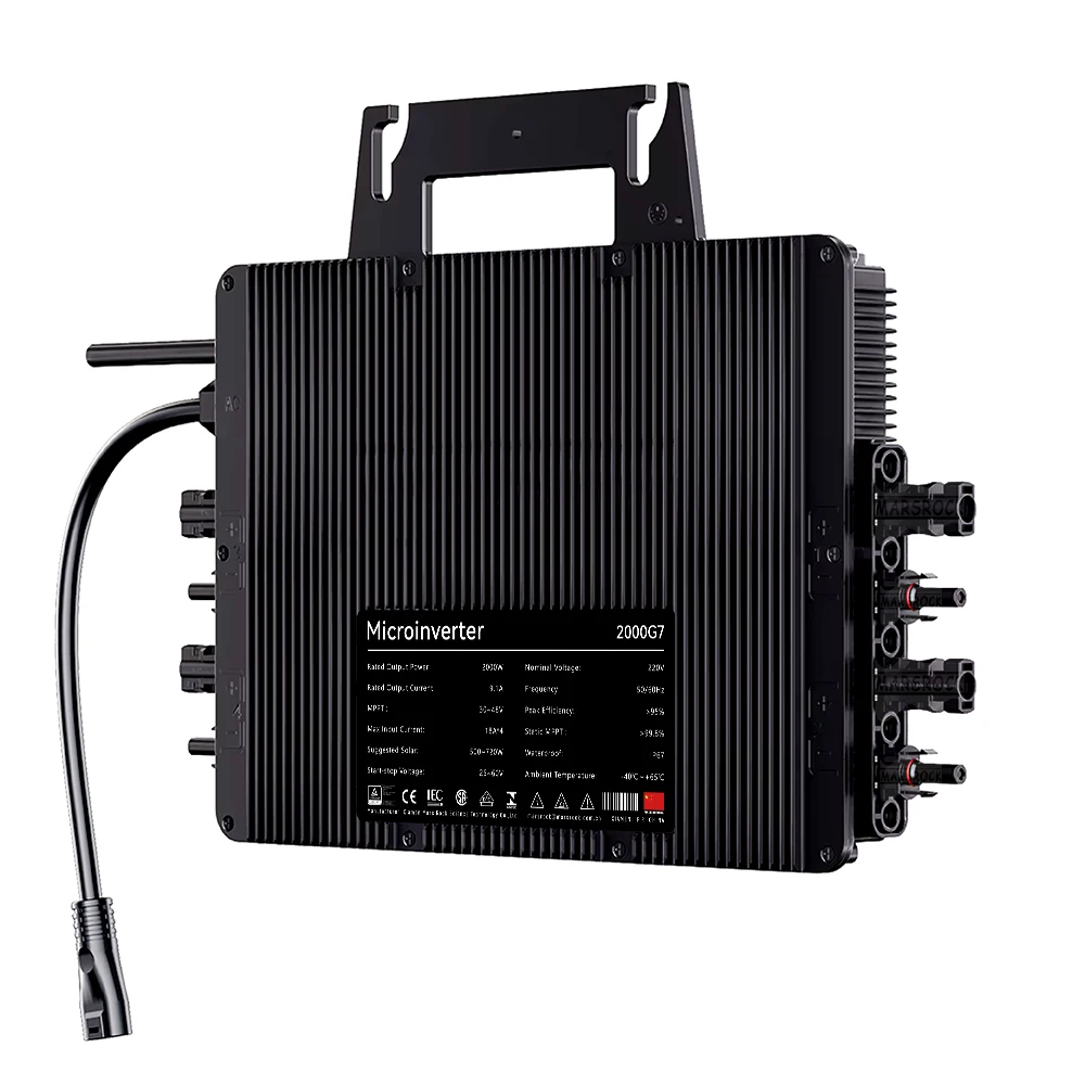 2000w solar PV microinverter DC22-60V AC230V 2000w network connection microinverter Max for 4X750W Solar Panels With WiFi APP