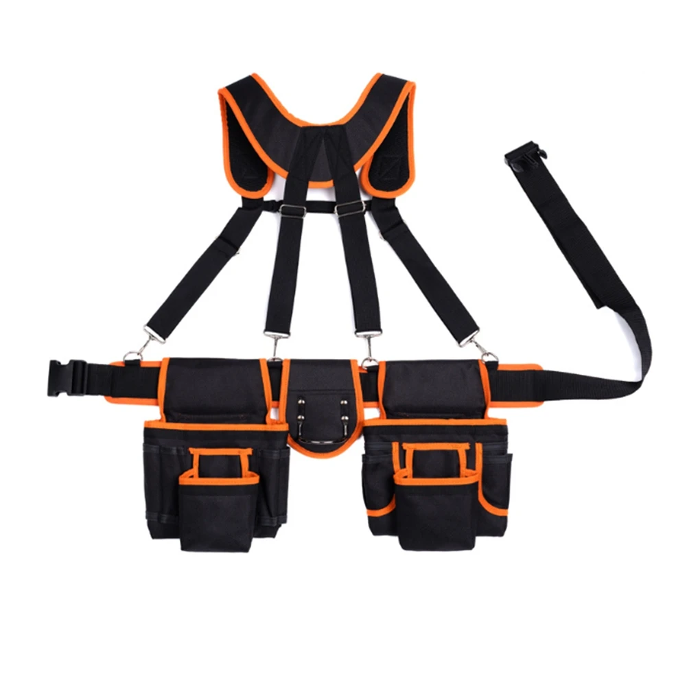 

SYW-Suspender Tool Belt With Pouches Heavy Duty Construction Tool Belt Work Belt Tool Organizer Carpenter Tool Belt