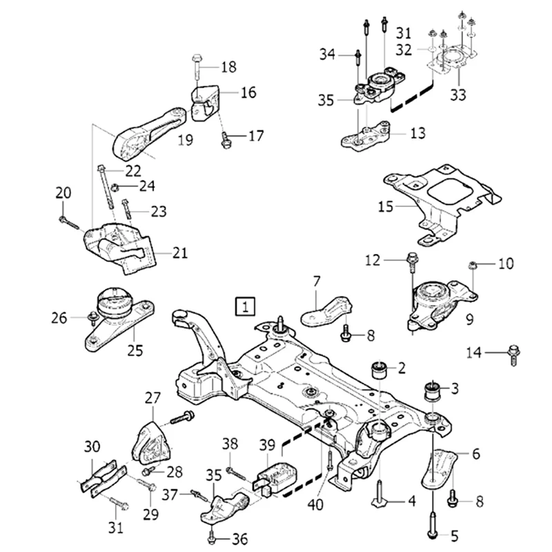 

【Падение цены! !】 Кронштейн крепления двигателя 31359639 для Volvo V40 1.5L 2015-подушечки двигателя подшипник коробки передач амортизатор