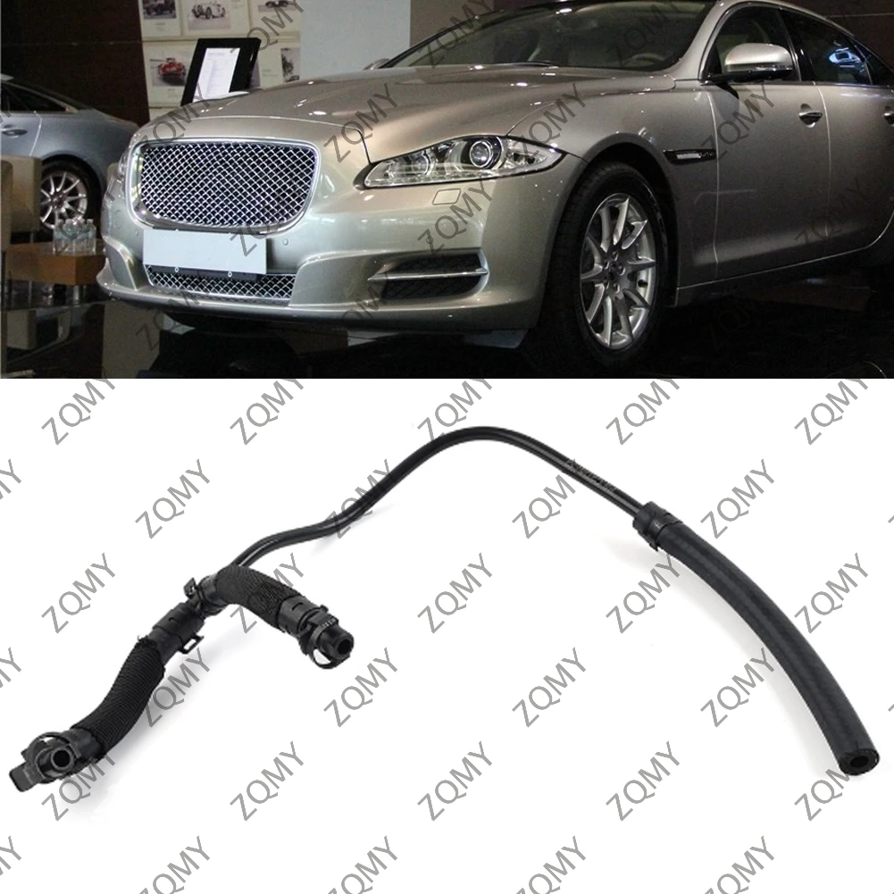 Car Coolant Reservoir Bleed Hose Engine Cooling Expansion Tank Vent Tube For Jaguar XF 2009-2005 XJ 2010-2019 C2D6362+