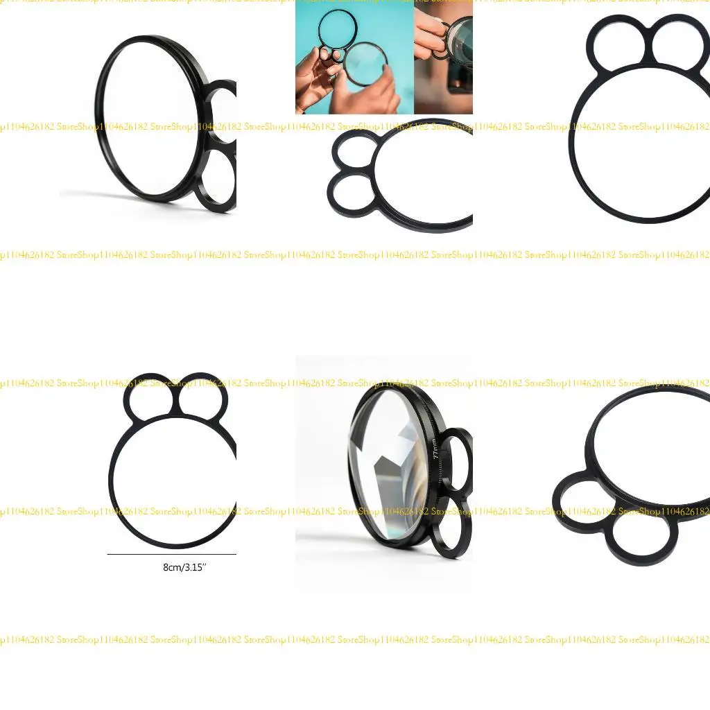 

Q2Q4 77mm Portable Lens Glass Prism Filter Prism Variable Number Of Subjects Camera Photography Rotatable