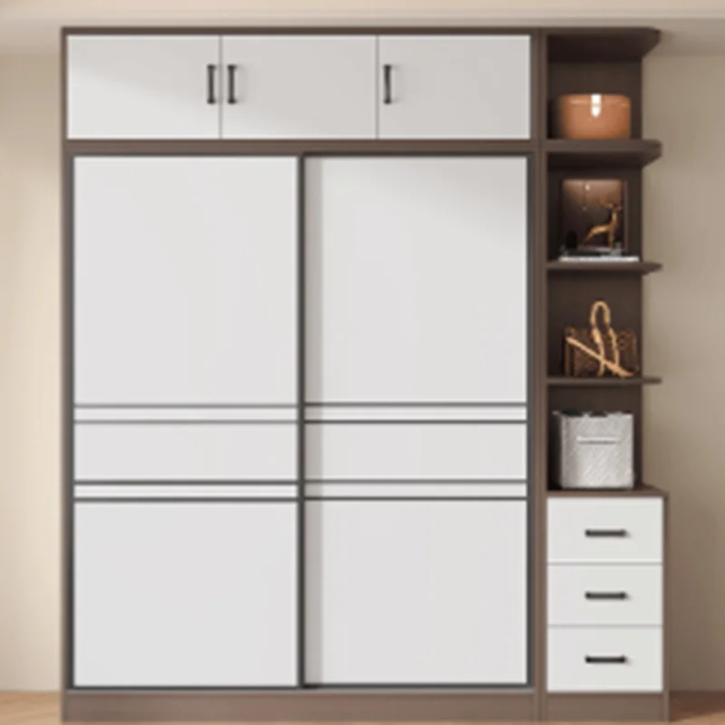 

Luxury Essential Wardrobe Drawer Storage Simple Cheap Modern Cabinet Wardrobe Bedroom White Szafa Na Ubrania House Furniture