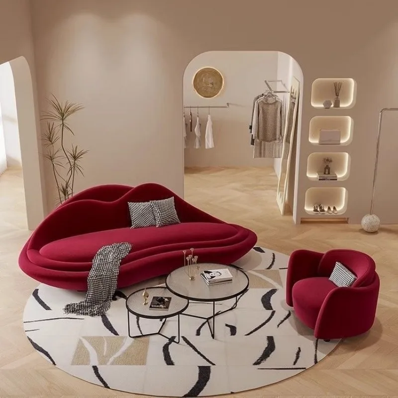 VIP area negotiation creative personality sofa beauty salon clothing store ins cream wind Internet celebrity size apartment