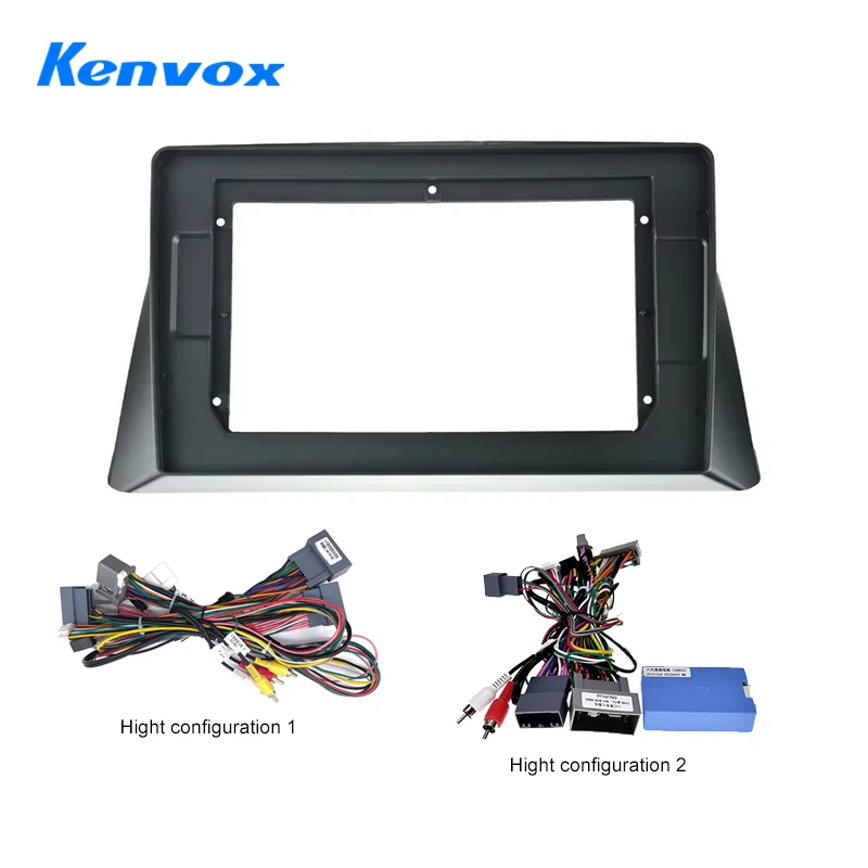 KENVOX 10.1 Inch Car Radio Fascia For Honda Accord  2008 2013 Android GPS  Player Casing Frame 2 Din Head Unit Dash Cover Panel
