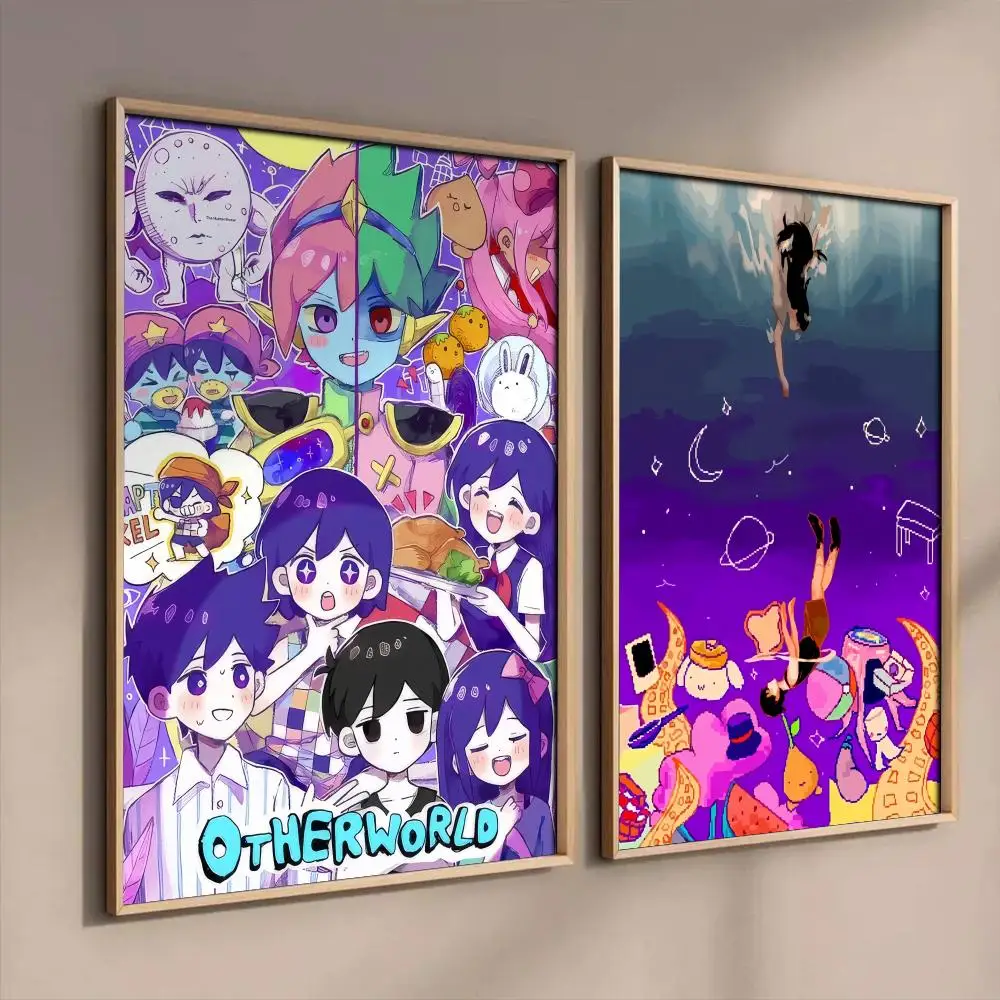 

Horror Anime Style Video Game O-Omori Poster For Home Decoration Interior Bar Sticky Wall Art Printing Waterproof Room Decor