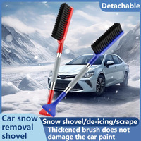 NEW Multi-Functional Car Snow Removal Shovel Two-In-One Snow Brush Ice Scraper for Winter Car Ice & Snow Cleaning