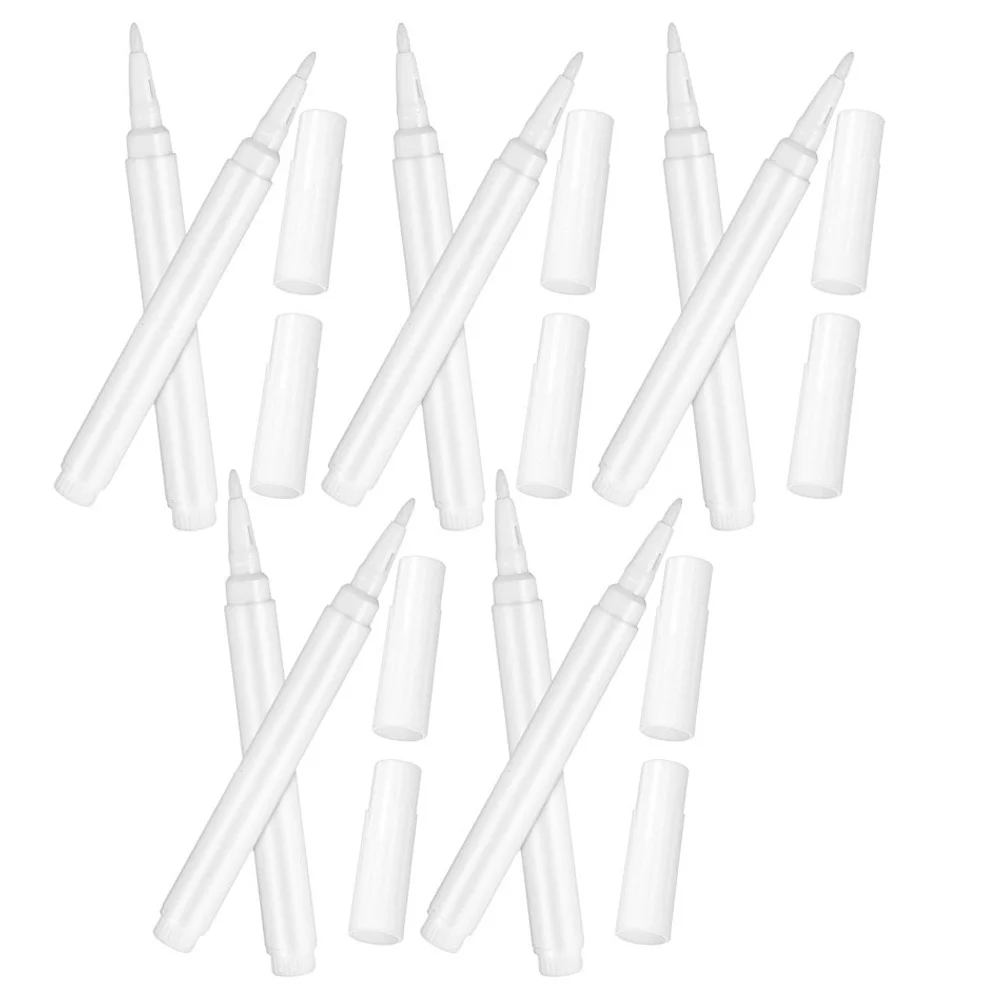 

10Pcs Erasable Liquid Chalk Markers White for Blackboard Glass Window Writing Drawing Supplies White Chalk Markers