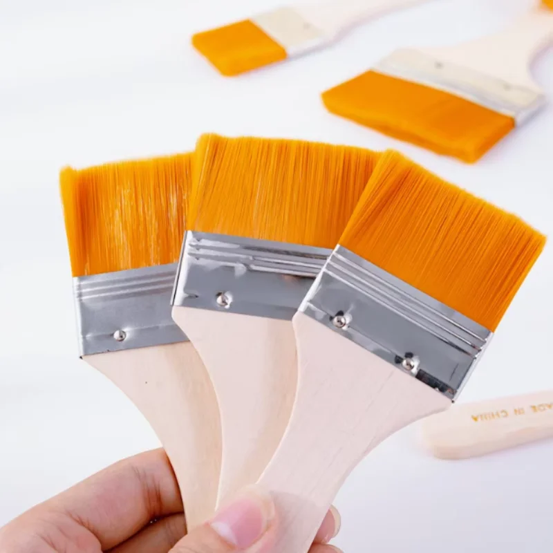 12pcs/set Memory Nylon Paint Brushes Set for Acrylic Oil Drawing Watercolor Wooden Painting Brush Tools Art Supplies view 6