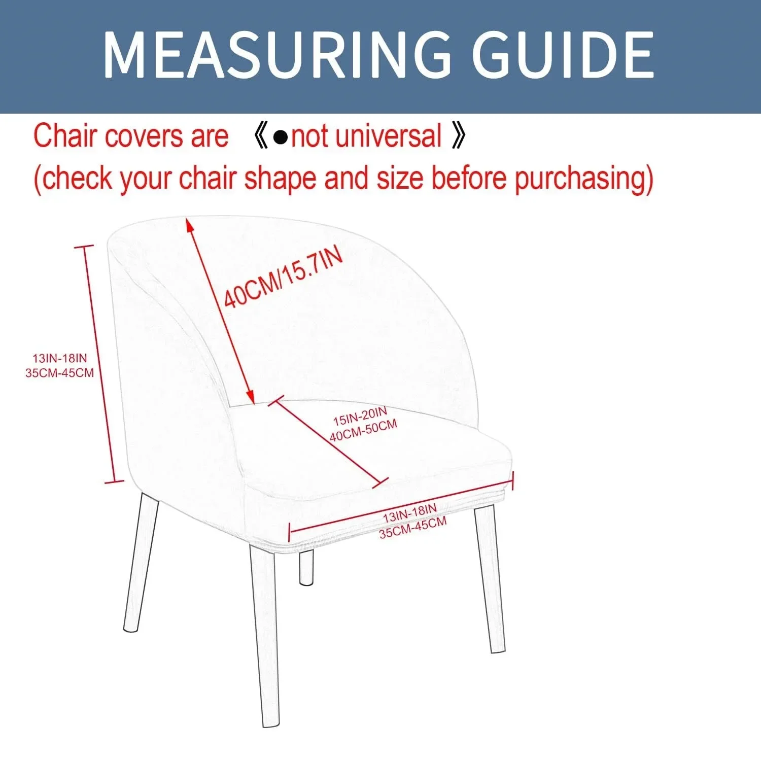غطاء كرسي خلفي منحني مخملي قابل للتمدد مع قاعدة مرنة لغطاء كرسي الطعام الحديث لمنتصف القرن #2
