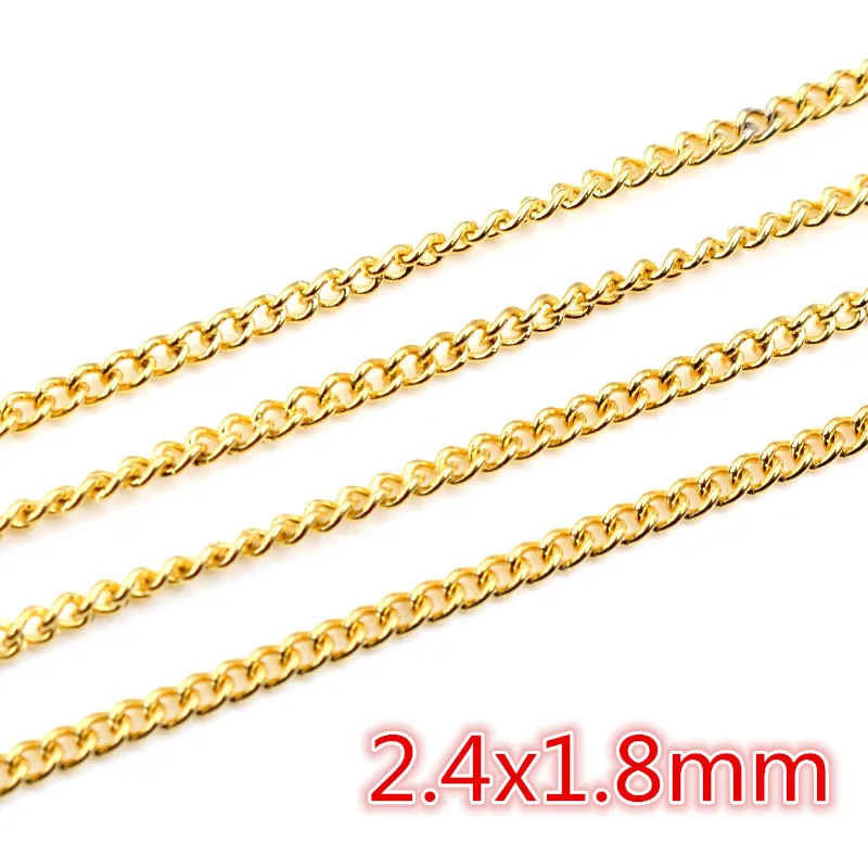 Never Fade Stainless Steel Gold Plated Necklace Chains