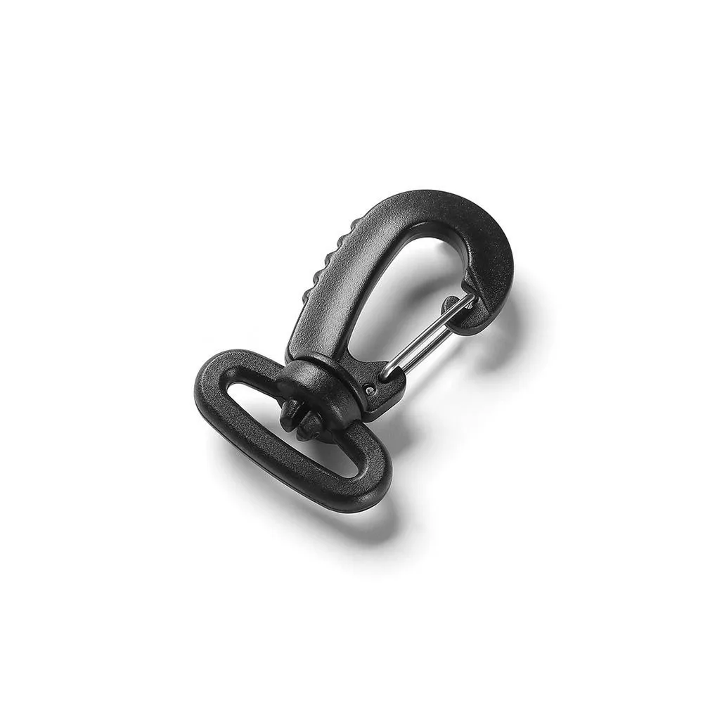 5/10pcs Plastic Swivel Snap Hook 25mm Black Rotating Hook Buckle Strap Keychain DIY Buckle for Material Suction Machine