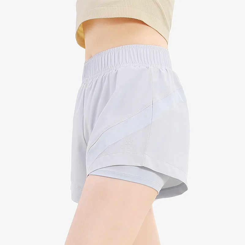 GOLDEN CAMEL Running Shorts Women Yoga Pants Fake 2pcs Sports Gym Shorts Quick-Dry Fitness Breathable Workout Shorts for Women image 3