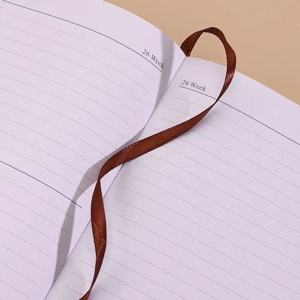 

English 2026 Schedule Planner Notepad Magnetic PU Cover 12 Months To-do List Notebook Bookmark Thick Paper