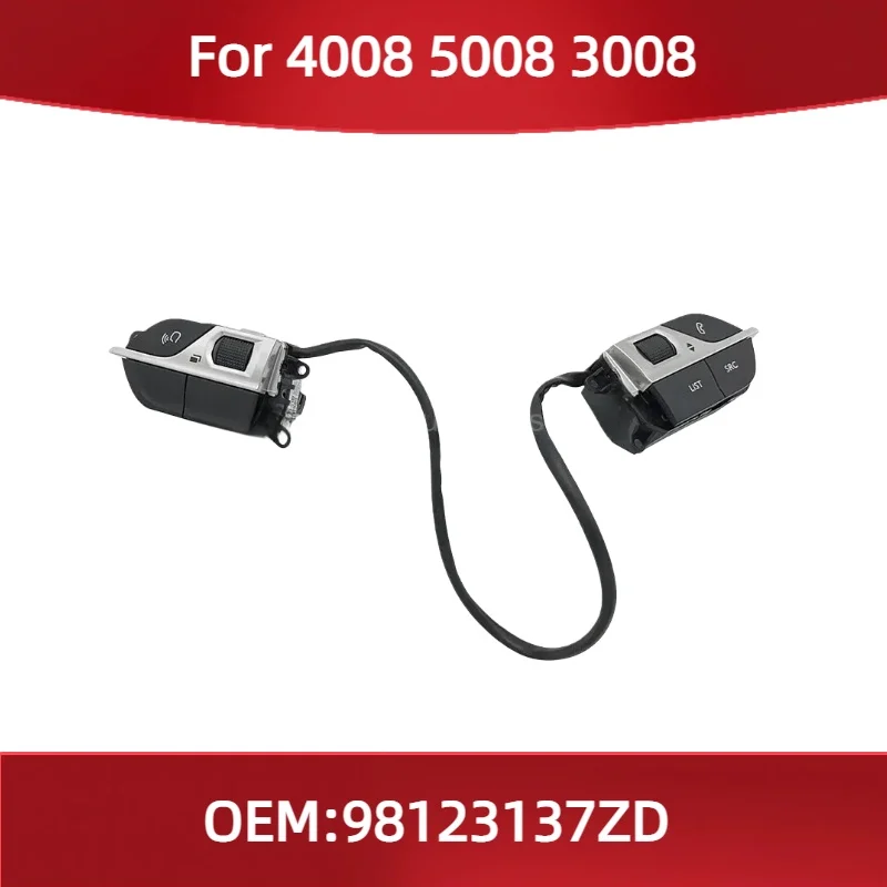 Steering Wheel Switch Multi-Function Switch Button 98123137ZD for Peugeot 4008 5008 3008