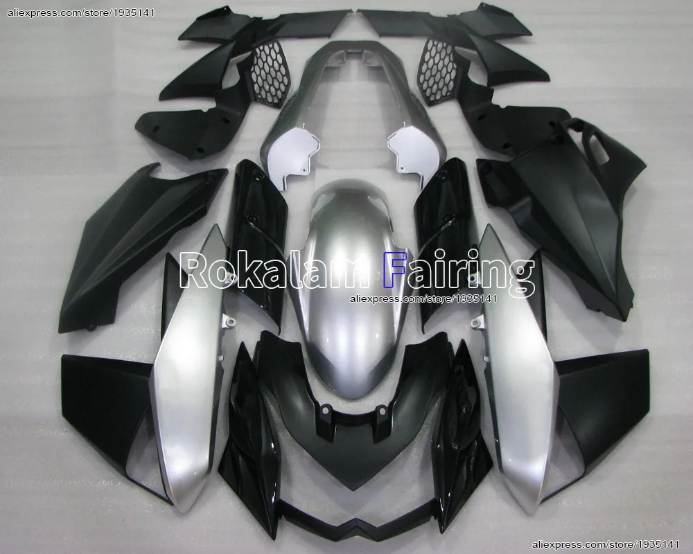 

Silver black Body Kit For Kawasaki fairings Z1000 2010 2011 2012 2013 Z 1000 10 11 12 13 Cowling (Injection molding)