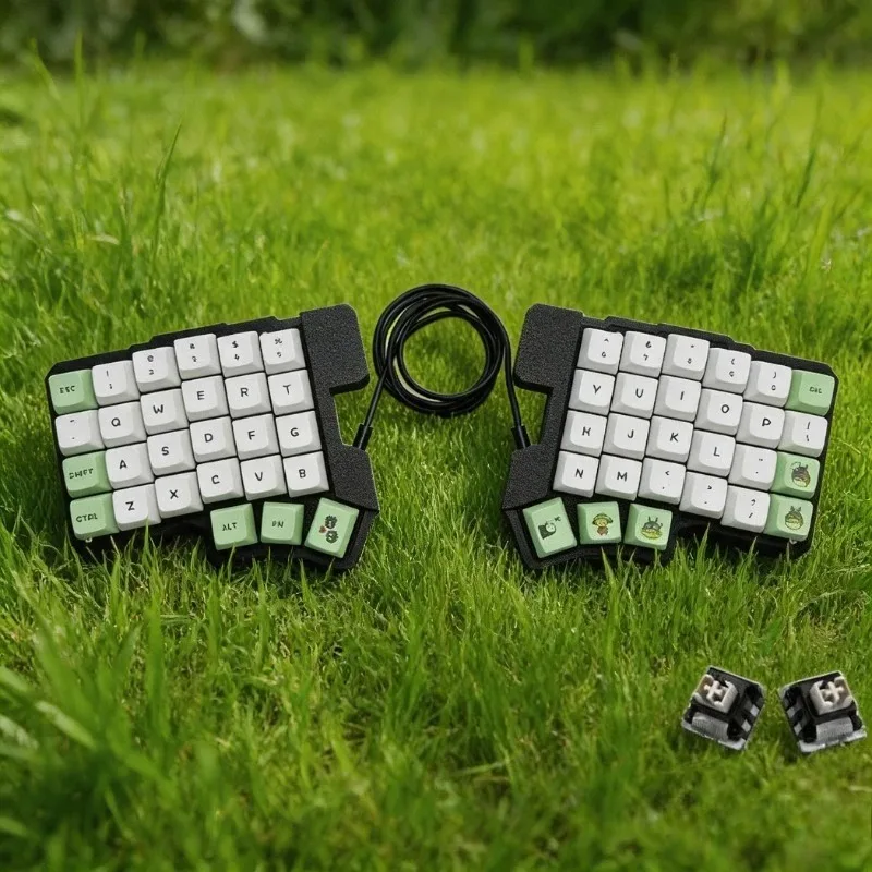Silakka54 Split Mechanical Keyboard Kit Wired Custom Ergonomics QMK Hot Swap Split Hands Keyboard VIAL Left Right Hand Keyboard