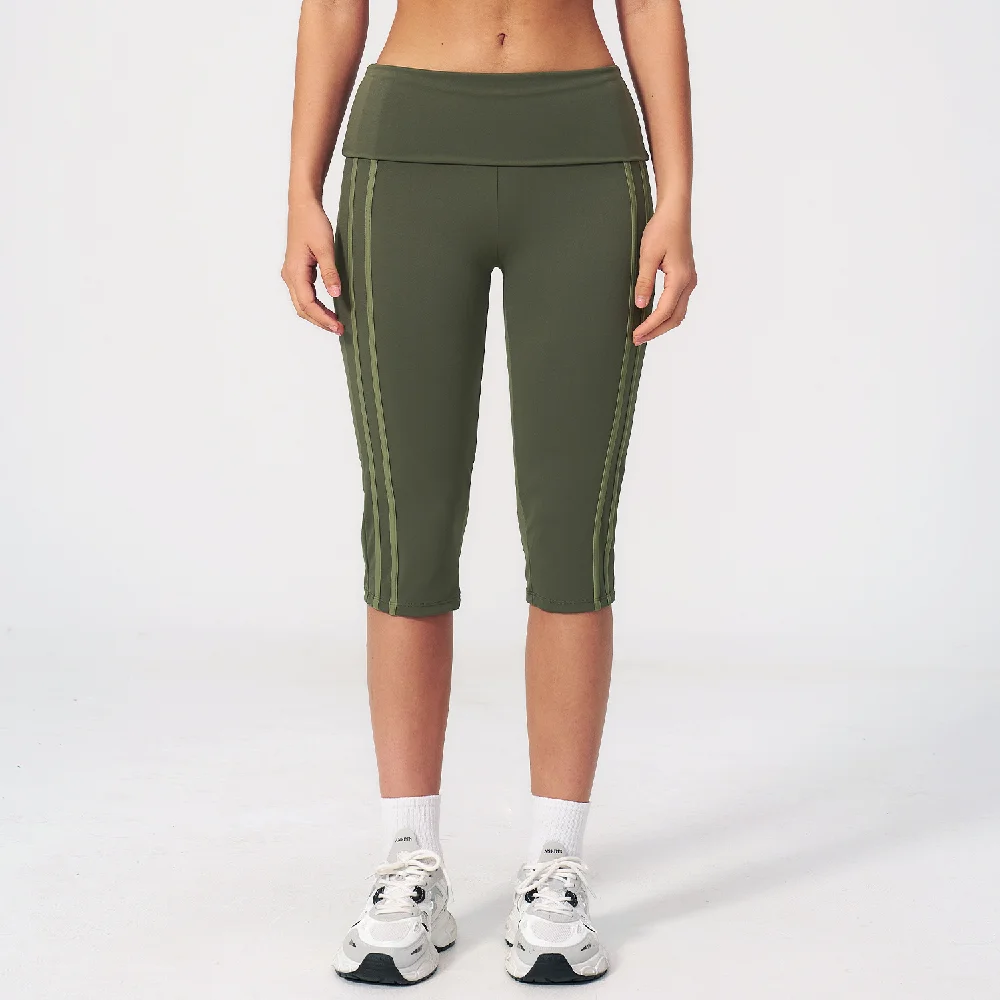 High Waist Yoga Capri Pants Women's Butt Lifting Fitness Sports Shorts Cycling Running Short Tights Female Workout Gym Shorts