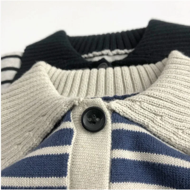 Children Clothing Fashion Striped Hoodie 2025 Autumn New Boys And Girls Loose Breathable Long Sleeved Pullover Casual Top