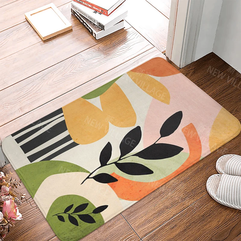 Anti-slip Bath Mat Bathroom Small Rug Shower Mat Home Decor Door Mat Kitchen Bedroom Entrance Room Mats boho abstract morandi