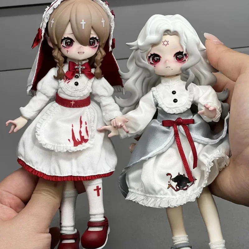 

New Nyssa Bizarre Nightmare Series Kawaii Anime Action Figure 1/12 Bjd Toy Blind Box Surprise Doll For Girls Custom Gift