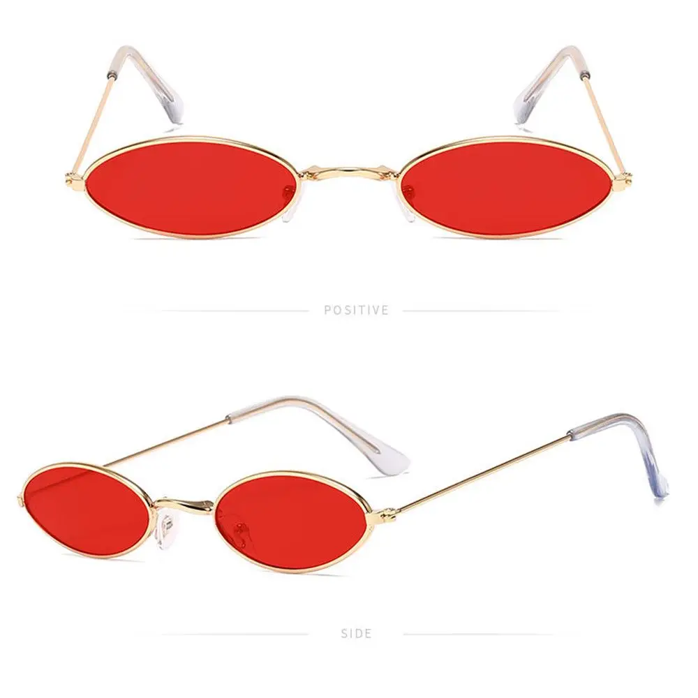 Retro Small Oval Sunglasses Vintage Shades Sun Glasses for Men Women Eyeglasses