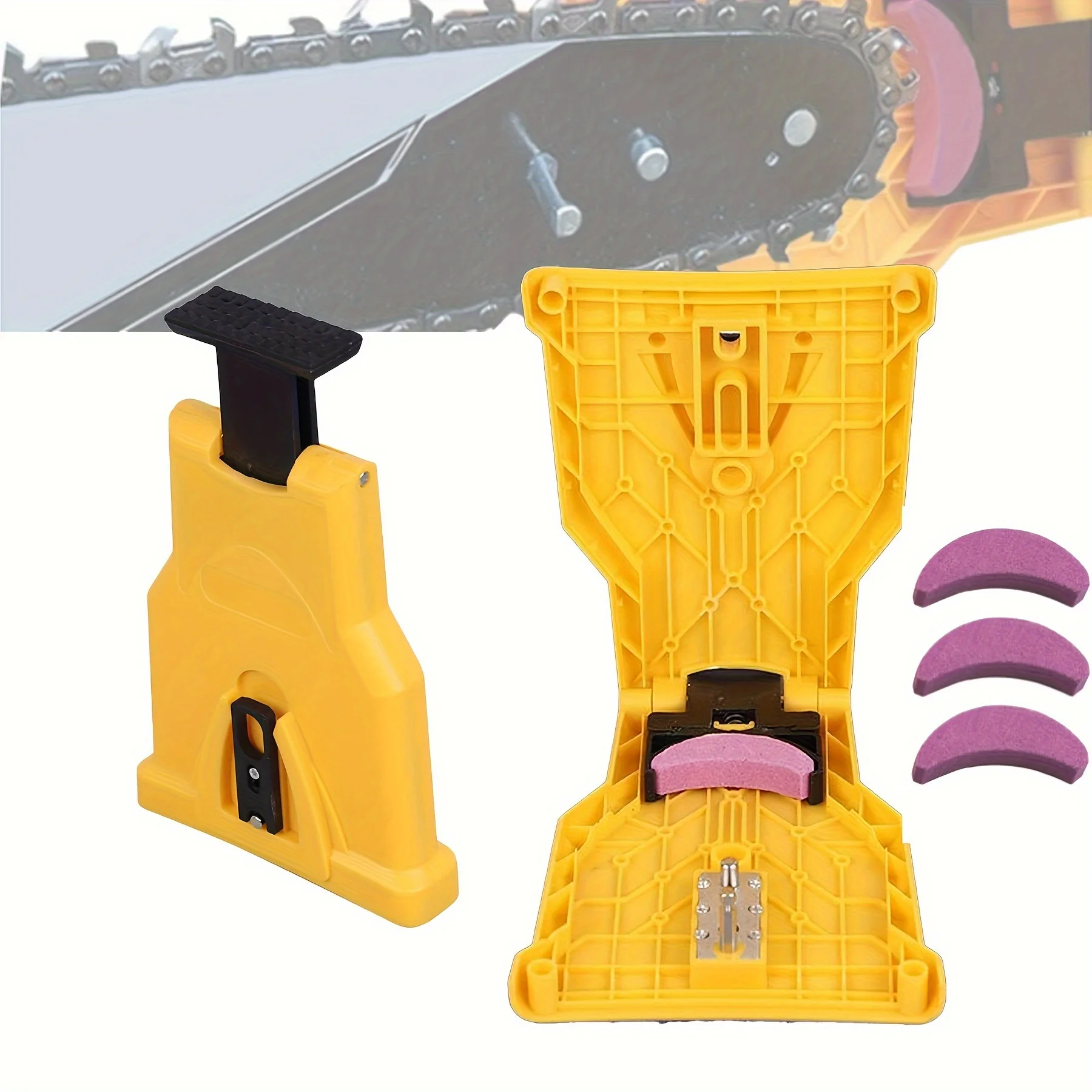 Chainsaw Teeth Sharpener Sharpens Self Bar Mount Chain Grinder Sharpening Tools