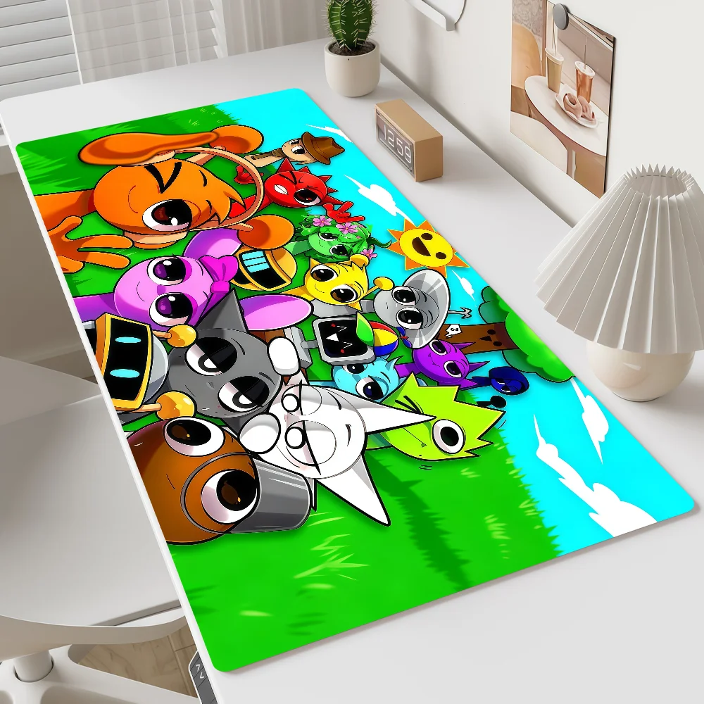 Mouse Pad MousePad Non-slip Lockedge Office Student Gaming Music Thickened Large Arrangement Writing Game S-Sprunki Pad Cushion