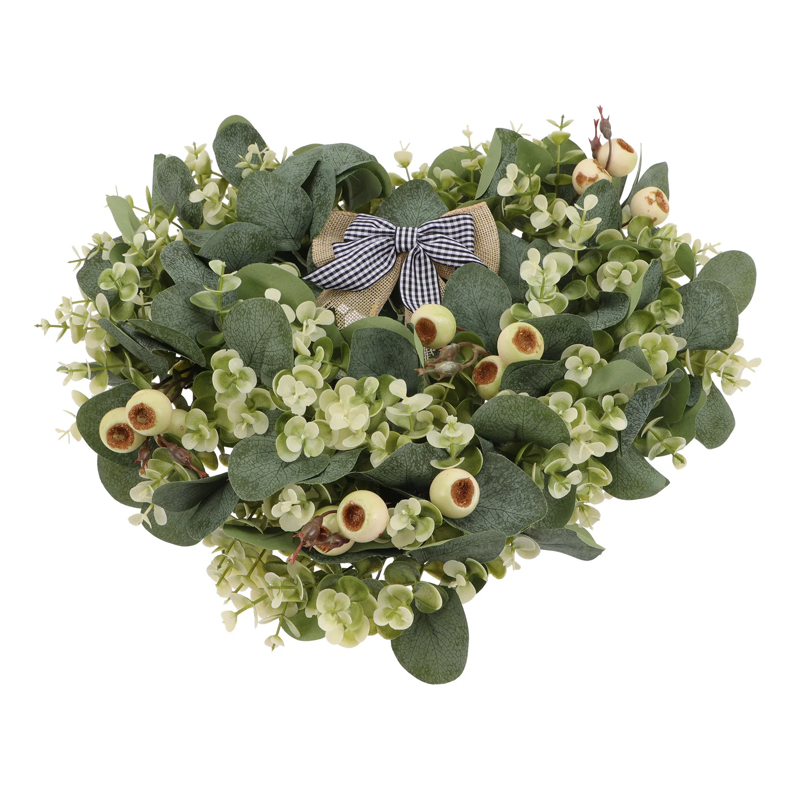 

Delicate Artificial Wreath Oilseed Fruit Decor for Indoor Outdoor Wedding Door Wreath Pendant Home Hanging Festival