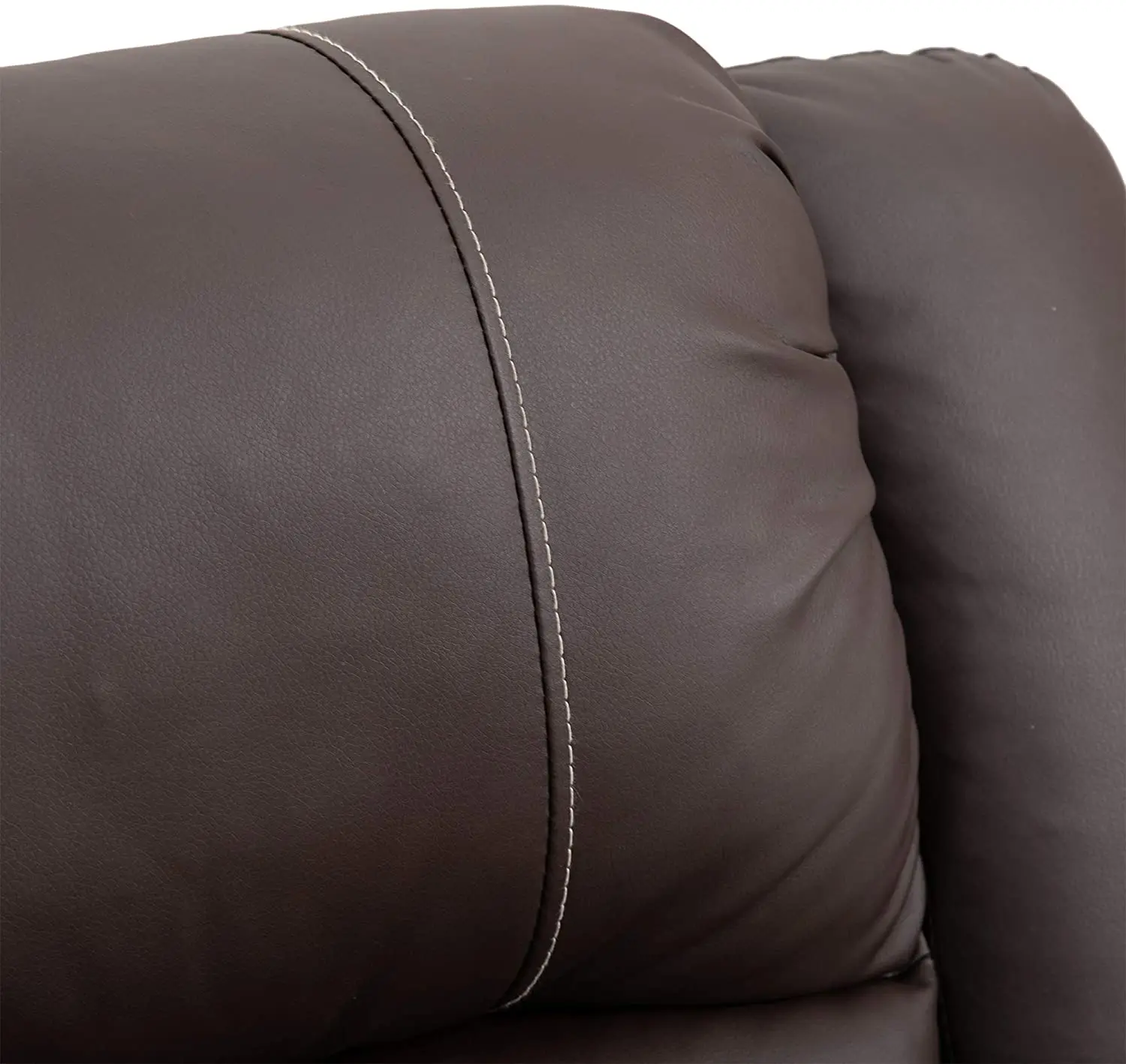 طقم أريكة كرسي جلدي لغرفة المعيشة مستلق #6