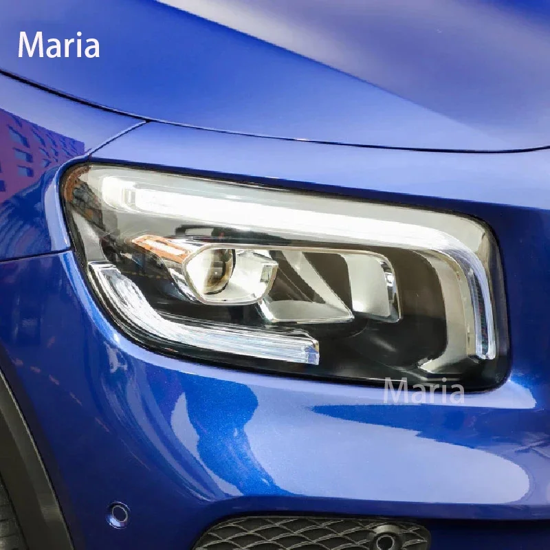 

For GLB Class X247 -2021 2023 Car Headlight Protective Film Headlamp Transparent Black TPU Car Light Sticker Accessories