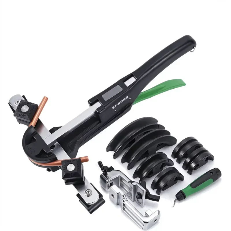 90 Degree Pipe Bending Tool Kit 6-22mm Manual Bender For Copper Aluminum Pipes Forward Reverse Applicable To ST-R999
