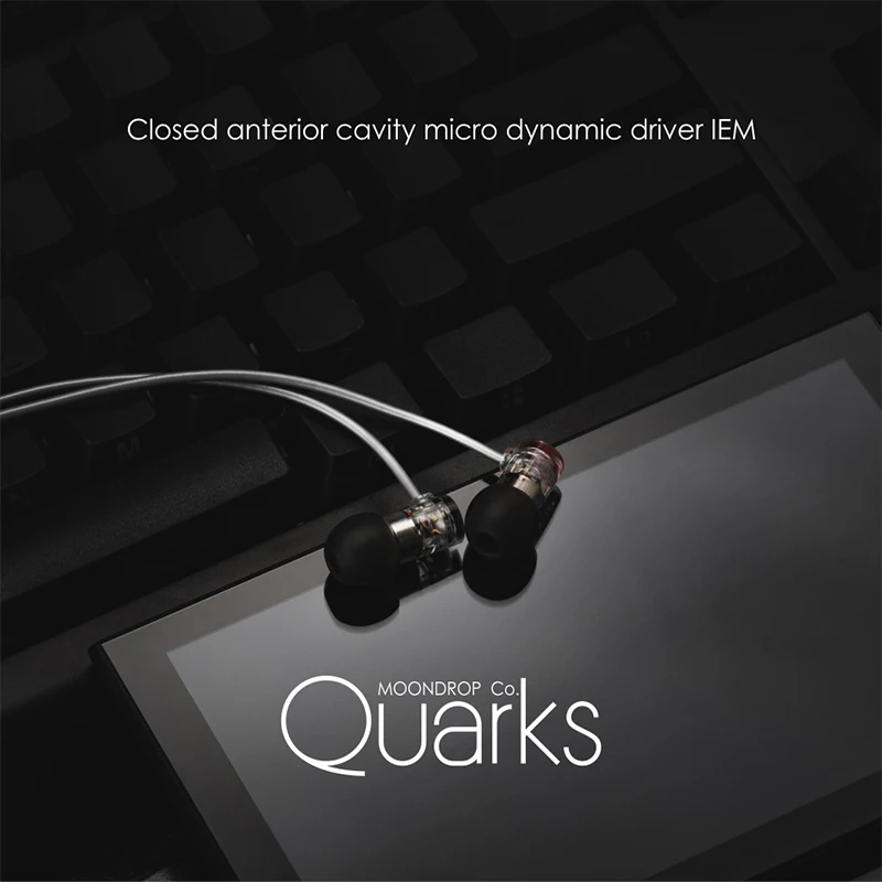 MoonDrop Quarks Dynamic Earphones High-performance IEMs Closed anterior cavity micro dynamic driver IEM