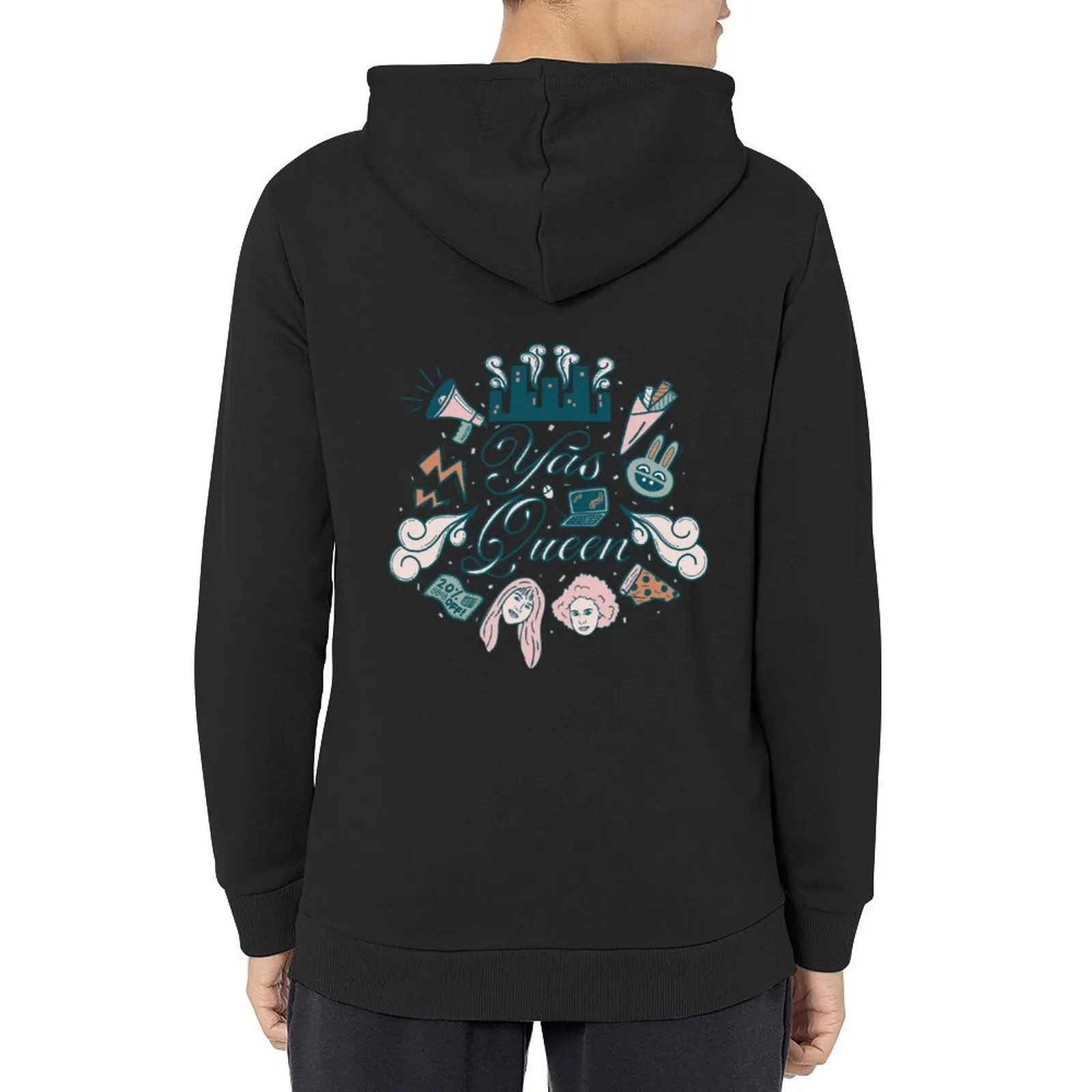 

Yas Queen!Broad CityPop Culture Hoodie autumn male clothes mens clothing graphic hoodie
