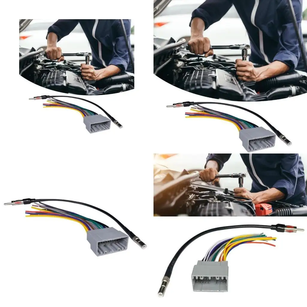 

31BC Plugs and Play Vehicle Stereo Sound Wiring Adapter Kit Fit for Enhanced Sound Systems Upgrading Music Player Integration