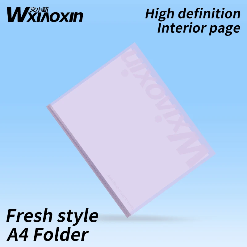 A4 Clear File Folder 20-100 Pages Large Capacity Multifunctional Document Organizer Desktop Storage