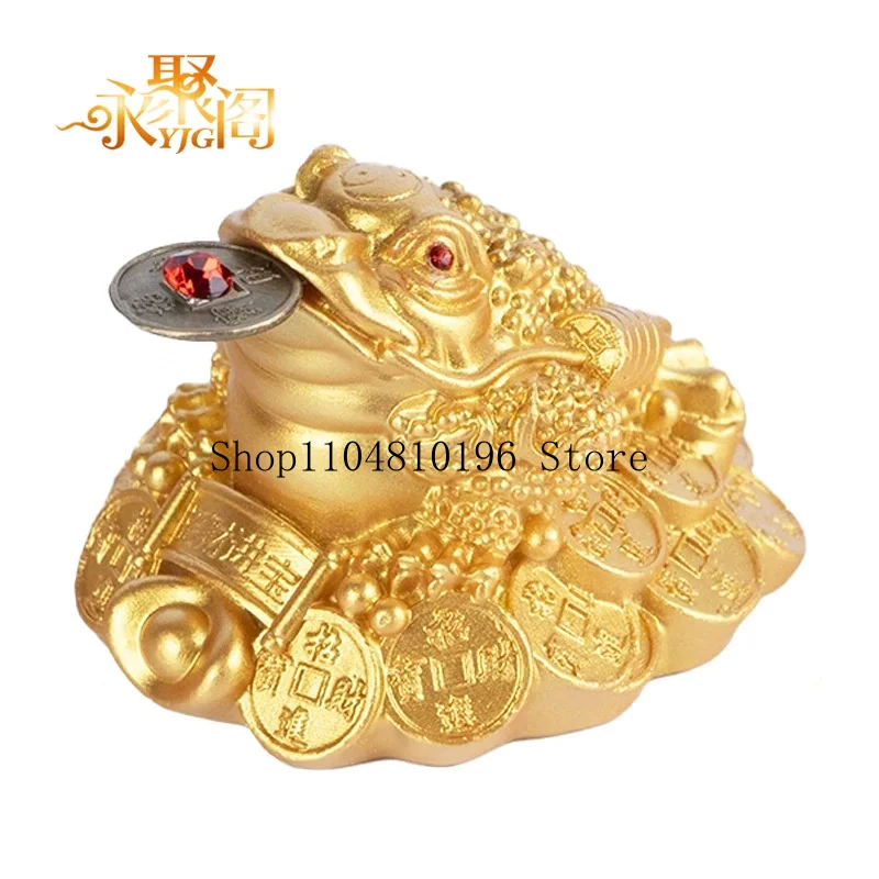 ✅Golden toad figurine, three-legged toad, home decor, shop and company opening and housewarming gift, manufacturer, cross-border